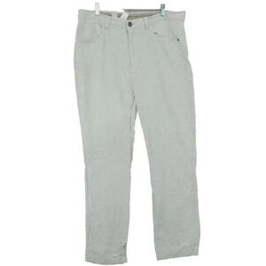 Amiani Men's Linen-Cotton Pants‎ 36x32 Beige 26CT